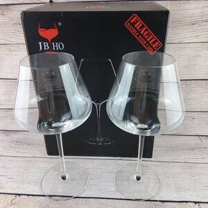 2 JB HO Wine Glasses